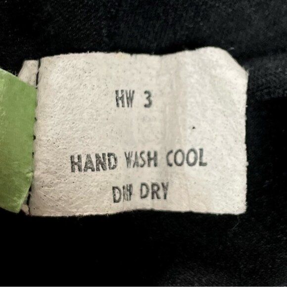 Vintage 70s Maxi Dress Small Black Slinky Spaghetti Strap Jersey Gown Union Made - Picture 11 of 12